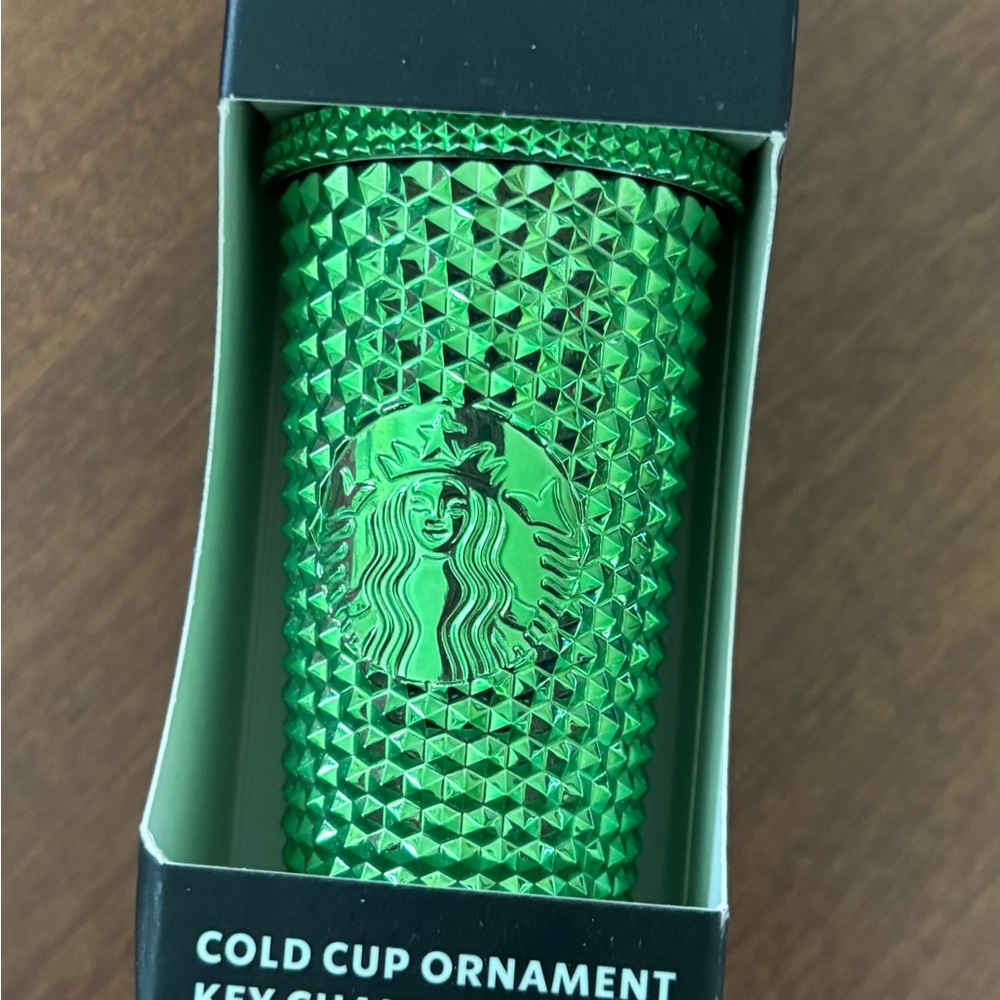Starbucks Emerald Green Cold Cup Keychain